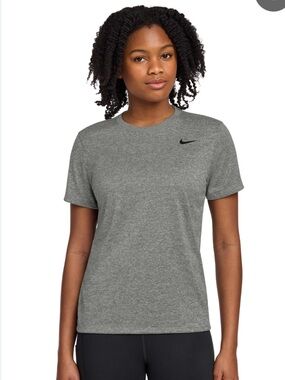 Nike Gray Heather Short Sleeve Dri-Fit Tee